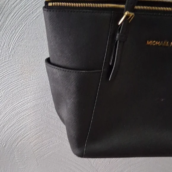 Michael Kors Black and Gold Tote - Picture 5 of 7
